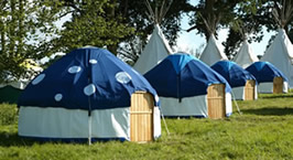 Yurts at Rockness
